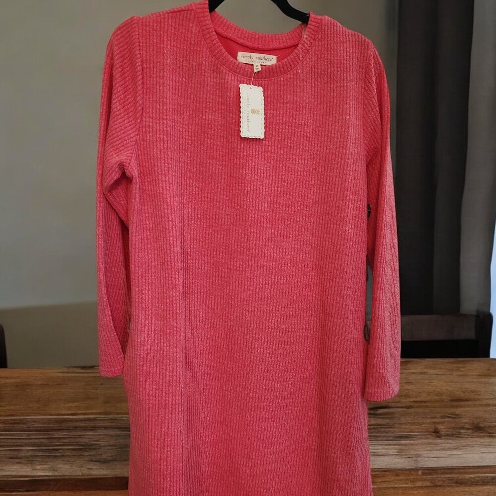 The Courtney Dress By Simply Southern - Pink Medium - Picture 3 of 11